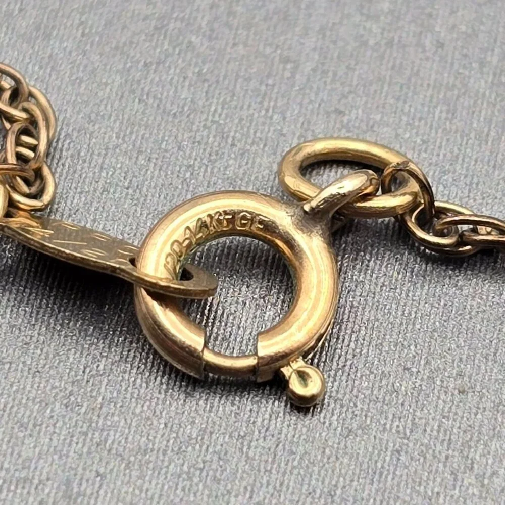 VTG Tru-Kay Gold-Filled 3 Photo Heart MOM Locket Pendant Necklace 20" Engraved - Picture 11 of 14